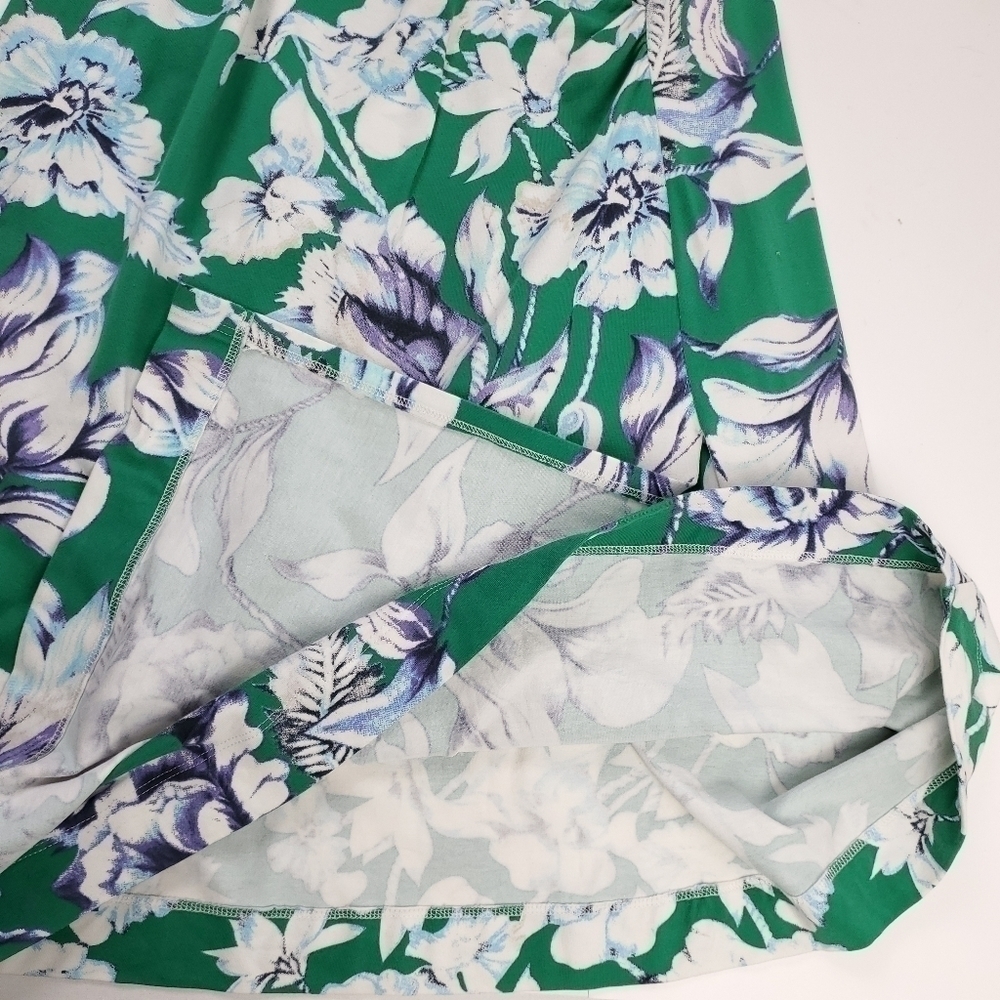 Soft Surroundings Green Floral Rouge Wrap Dress size Xs - Picture 5 of 13